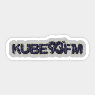 KUBE 93 FM 1982 Sticker